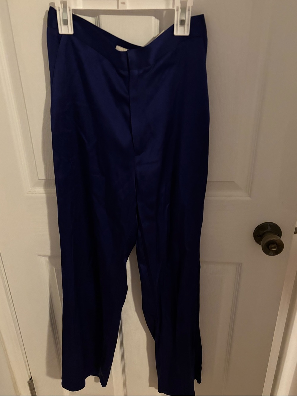 Lapointe Dark Blue Satin Pants